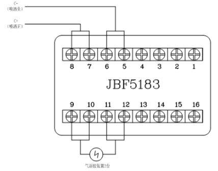 JBF5016河南气体灭火控制器控制气溶胶河南气灭装置接线